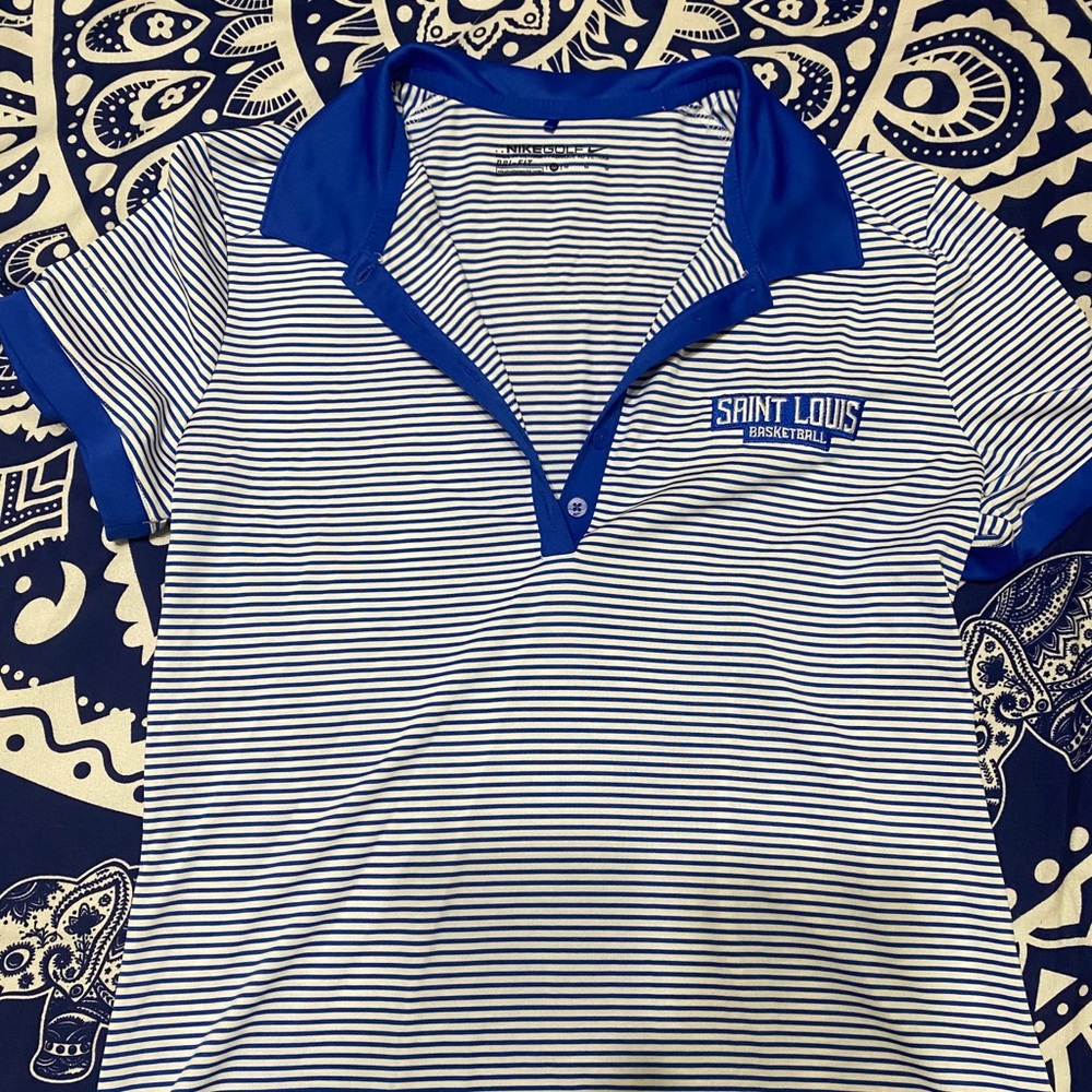 Blue Striped Nike St. louis Basketball Shirt